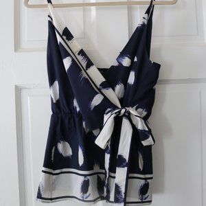 Banana Republic Blue and White Blouse